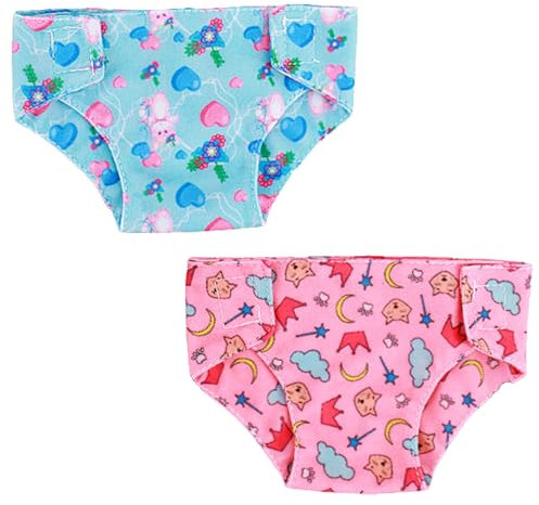 MaNeaz 2 Piezas Pañales Muñeco Pañales Para Muñecas Pañales Muñeca Bebe Pañales Nenuco Accesorios Para Muñecos Bebé 30-40 Cm