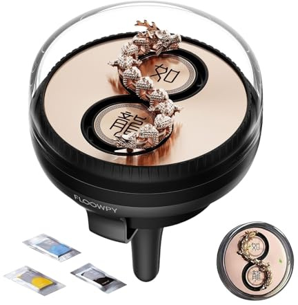 Deodorante rotante, diffusore per auto, alimentato a , profumato a forma di drago, per casa, cucina, auto, camera da letto, studio, decorazione