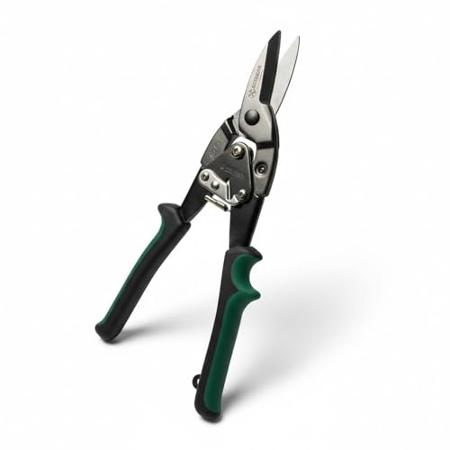 Beesavvy 10-Inch Aviation Tin Snip Right Cut, Comfortable Grip, Ergonomic Non-Slip Design, Effortless Cutting, Perfect for Craftsmen, Technicians, Workshop, DIY Enthusiasts, Roofing