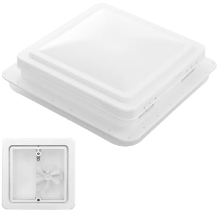ROGONPDK Portellone da tetto per camper da 14 x 14, per roulotte, 42 x 42 cm, trasparente, per lucernario, per camper