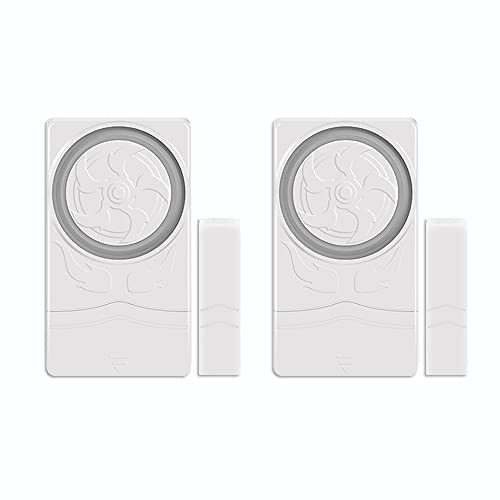 Mengshen Fenster Türalarm 2er Pack, drahtloser Diebstahl-Magnetsensor Alarmton 110 dB laut für Zuhause, Wohnung, Wohnmobil, Garage, Kinder, ältere Menschen, Tresore, Schubladen, DIY Installation