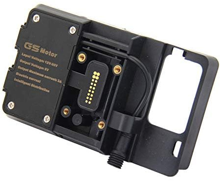 Baceyong Supporto telefono moto USB con ricarica, porta cellulare per navigazione, Compatibile con BMW R1200GS F800GS ADV F700GS R1250GS CRF 1000L F850GS F750GS