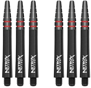 RED DRAGON Nitro Xfire Mittel Dartschäfte (Wellen) - 2 Sätze pro Packung (insgesamt 6 Stiele)