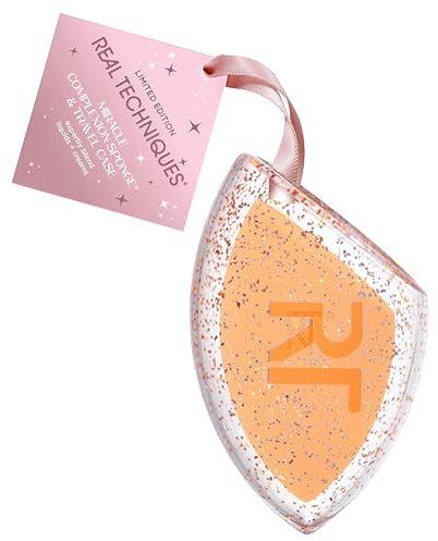 Real Techniques Miracle Complexion Sponge & Travel Case, 2 Piece Limited Editition Gift Set