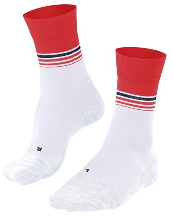 FALKE RU4 Endurance Cool Trend M So filo funzionale antivesciche 1 paio, Calzini da corsa Uomo, Bianco White 2005, 42-43