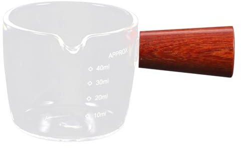 VINTORKY 1pièce Tasse à Mesurer Verre Borosilicaté Pour Café Et Lait Avec Bec Verseur Design Pratique Pour Utilisation Quotidienne