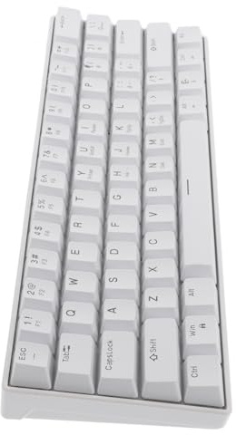 MUELODSIC Clavier Mécanique Filaire 61 Touches Blanc pour Gaming