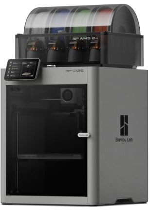 Bambu Lab P2S Combo, imprimante 3D P2S et AMS 2 Pro, imprimante 3D CoreXY haute vitesse 600 mm/s, prise en charge jusqu'à 20 couleurs d'impression 3D, imprimante FDM prête à l'emploi avec détection
