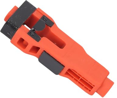 Fabater Utensile per Mortasare per Chiusura Porta Taglio di Precisione per attività di Lavorazione del Legno Acciaio Inossidabile ABS per Porta 1 3/4 Pollici 1 3/8 Pollici. Arancione Spesso