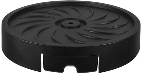 Yardenfun Sottovaso con Ruote 26 CM Nero per Vasi da Interno ed Esterno Carrello Portavasi con Vassoio Drenante Integrato Supporto Mobile per Piante da Giardino e Fioriere con Rullo per