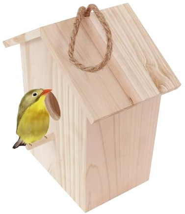 Santuario de aves de jardín - estación de observación en el balcón, cuartos de cedro en el patio trasero, villa colgante en la terraza, casa segura con montaje en vidrio, suite de cría de pino natural