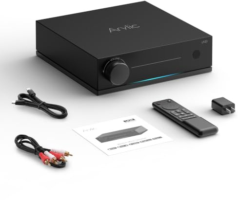 Arylic LP20 Wireless Music Streamer with AirPlay 2, Google Cast & Spotify Connect, HiFi DAC Audio Receiver with AK4490EQ, Lossless Streaming, Support Siri & Google Assistant