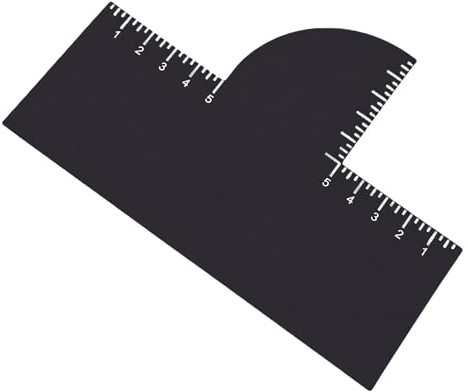 Ejoyous Modellatore per l'attaccatura dei Capelli, Carta per il Potenziamento dell'attaccatura dei Capelli in Plastica con Scala di Misurazione, Strumento Guida per l'attaccatura dei