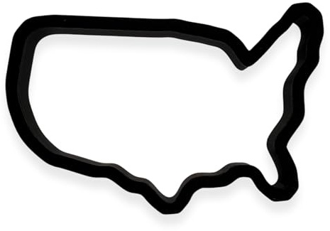 United States of America Cookie Cutter with Easy Push Design (4 inch)