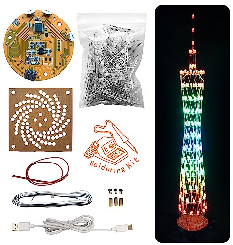 iCubeSmart GZT-12 Kit électronique à monter soi-même - Modèle de tour canton - Kit de projet de soudure fait à la main (GZT-12C-KIT)