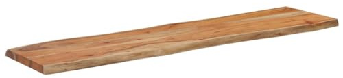 vidaXL Piano Tavolo 160x40x2,5 cm Rettangolare Legno Acacia Bordi Vivi, Piano Tavolo in Legno, Piano Tavolo Rettangolare, Piano tavolino