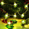 BrizLabs Weihnachtsbaum Lichterkette Innen, 2M 20 LED Weihnachtsdeko Lichterketten Batterie Weihnachtsbeleuchtung Außen für Jar Zimmer Fenster Garten Balkon Camping Hochzeit Party Festival, Warmweiß