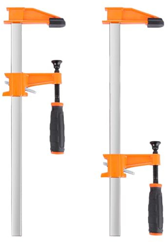 ASelected 12 Inch,300 mm F Bar Clamps Set,400 mm Spreader Ratchet Bar Clamps,Heavy Duty Woodworking Clamps 2 Pack,Quick Release Clamps for Woodworking Woodworker Metalworker Carpenter Hobbyist