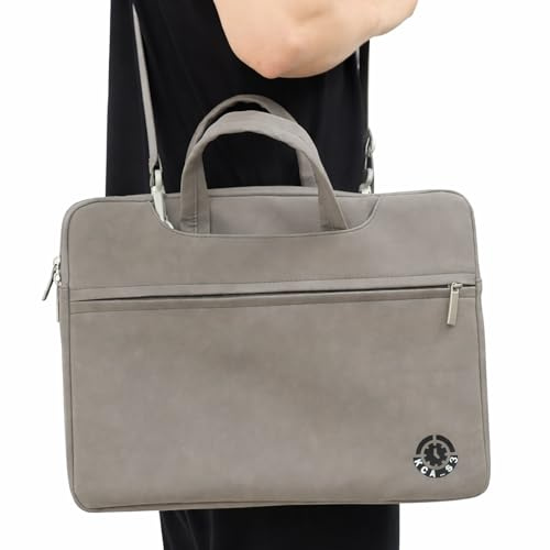 Dark Grey Sleeve Case Handle 13-14 Inch ONLY MacBook Air 13 M1 M2 M3 Surface Pro 7 8 9 Type Cover HP Pavilion x360 Acer Swift 3 5 Samsung Galaxy Book2 Book3 Waterproof Women Students School