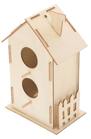 VANZACK Maison Oiseau Bois à Peindre DIY pour Garçon Fille Kit de Décoration et Artisanat Graffiti pour Projet et Éducatif