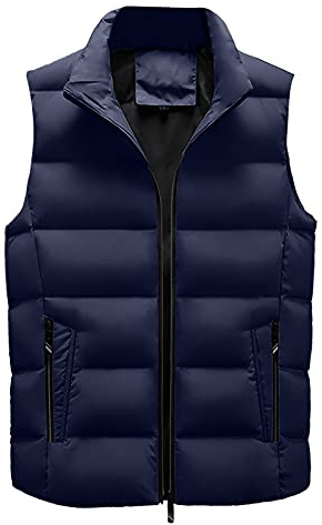 LIANGTUOHAI Veste Hiver Homme San Manches Zippé Peluche Chaud Gilet Homme Poches Doudounes Hiver San Manches Chaud Décontractés Manteaux Zippé Blousons Grande Tailles Coupe Standard Fashion