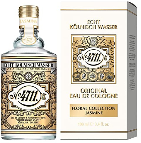 4711® Echt Kölnisch Wasser I Floral Collection - JASMIN - Eau de Cologne - florale Neuinterpretation der Ikone - sinnlich – anmutig – betörend I 100ml Natural Spray Vaporisateur