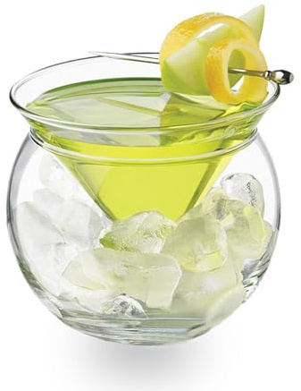 Riuulity Bicchiere da Martini, Tazza Refrigerante per Cocktail di Vino Robusta e Cristallina con Base Rotonda, per Feste, Bar, Feste di Compleanno, Riunioni, 150 Ml (3)