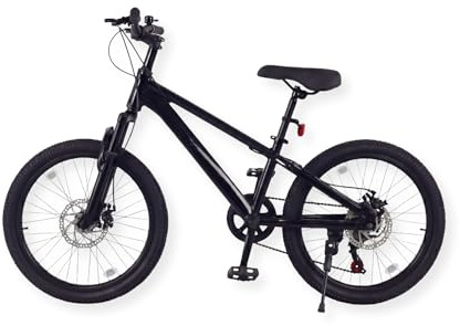 Buxibo - Fahrrad Laguna - Kinder-Mountainbike - Aluminiumlegierungsrahmen - 20 Zoll - Schwarz