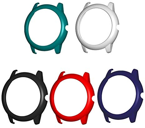 Halearo Solar LS05-fodral, elegant skärmskydd i silikon, fullt skydd för Smartwatch, lämplig för alla användare, tillgänglig i vit, röd, nattblå, nattgrön (#3)