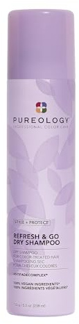 Pureology Style + Protect Refresh & Go Dry Shampoo | For Oily, Color-Treated Hair | Volumizing & Protective Dry Shampoo | Silicone-Free | Vegan | Updated Packaging | 5.3 Oz. |