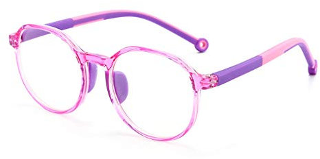 Kinder Brille Ohne Stärke Blaulichtfilter UV Blockieren TR90 Rahmen Gamingbrille Computerbrille Anti Müdigkeit für Jungen Und Mädchen Brille Ohne Stärke Blaulichtfilter