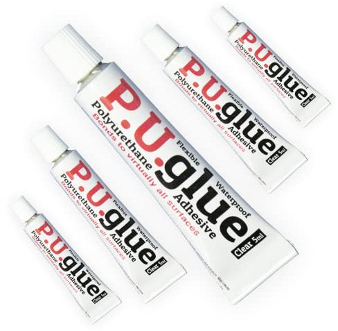 Colle polyuréthane P.U. Glue, 5g (paquet de 5) - Adhésif solide, durable et flexible : idéal pour de nombreuses réparations
