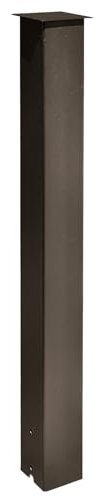 43 inch Metal Mailbox Post Kit, LAVANE Bronze Powder-Coated Steel Stand Heavy Duty In-Ground Mounting Mail Post for Outdoor Sidewalk Street Curbside
