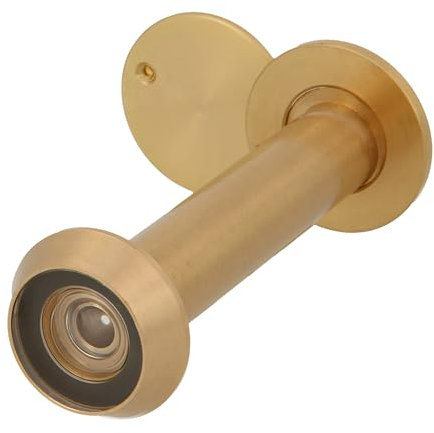 Amig - Spioncino Mod. 3 con Lente Super Angolare per Porte Interne ed Esterne 3-14 in Alluminio Colore Oro | Ottone | Misure: Diametro 14 mm | Spessore della Porta: 70-110 mm