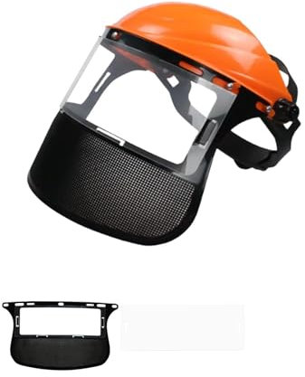 Protezione Viso Decespugliatore, Casco Di Sicurezza Per Motosega Casco Di Protezione Per Decespugliatore, Schermo Di Protezione Del Viso Per Trimmer E Brushcutting(1 maschera aggiuntiva