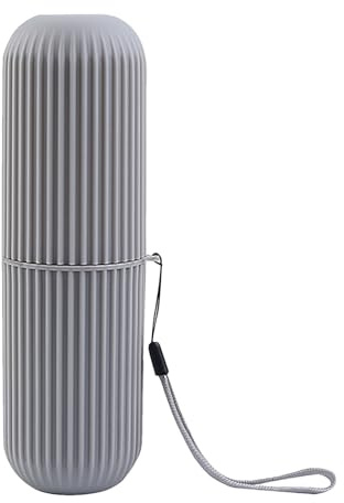 Organizador de dientes de viaje compacto y resistente | Estuche de viaje para cepillo de dientes Vistaprint, soporte sanitario impermeable, protector para cepillos portátiles