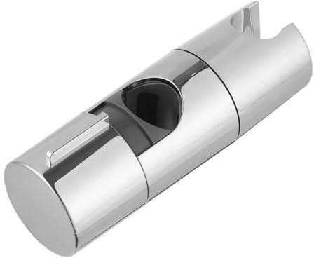Handbrause Halterung Universal, Verstellbar 18–25 mm Duschhalterung Kein Bohren Erforderlich Handbrause Halterung für Duschstangen (Silber) Duschkopfhalterung