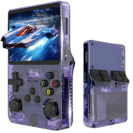 R36s Handheld Game Console, 15000+ Pre-Installed Games, 3.5-Inch IPS Screen, Linux OS Retro Handheld Game Console, 8-Hour Battery