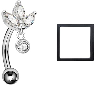 Ciondolo Piercing Rook, Piercing per Sopracciglio, Piercing Conch in Argento, Gioielli per Sopracciglio, Orecchini per Cartilagine da Donna, Piercing Labbro Verticale Labret, per Rook, Conch