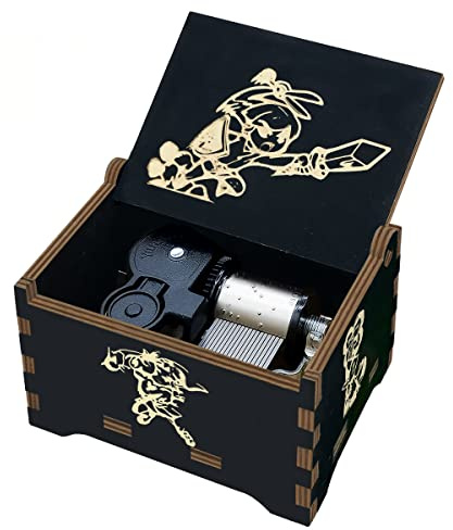 Sooharic The Legend of Music Box Wind Up- Wooden Music Box Mechanism Antique Carved Wood Gifts