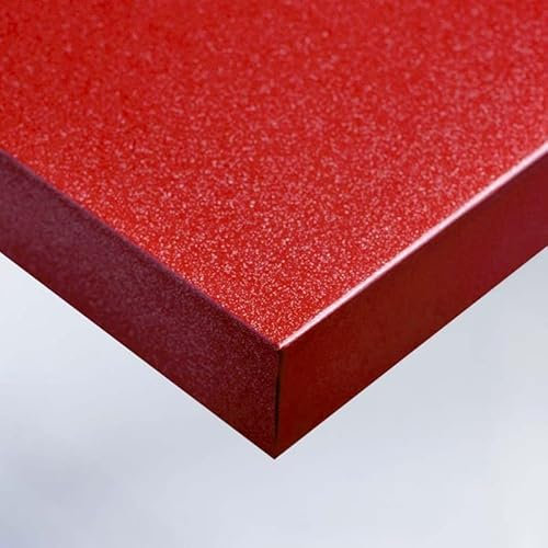 DIMEXACT - Rouleau adhésif Rouge laqué pailleté - 122 cm x 1 m - en Rouleau