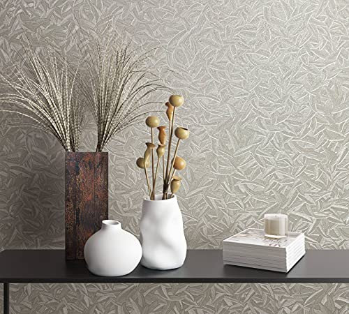 marburg Tapete weiß Vliestapete Glööckler Jungle RTL Floral Blätter Natur Muster für Schlafzimmer Wohnzimmer oder Küche 10,05 x 0,70m 33412