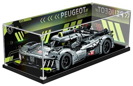 Funshake Acryl Vitrine Kompatibel Mit Lego 42156 Technic Peugeot 9X8 24H Le Mans Hybrid Hypercar, Schaukasten Showcase Staubdichte Display Case für Lego 42156 - Nicht Enthalten Modellbausatz