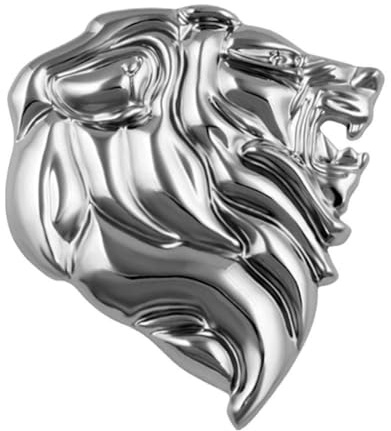 1 pegatina 3D para coche, insignia de metal con cabeza de león, emblema, decoración lateral, decorativa, rayado, Y4R3, Met, pegatina personalizada