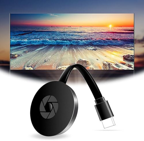 ChangTsing Adaptador de Dongle de Pantalla Inalámbrica Wireless Display Adapter 4K Receptor HDMI Streaming Transmisión para Android/iOS/Windows a TV/Monitor/Proyector