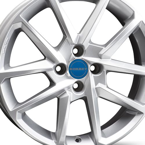 4x Borbet Felgen N 7.0x17 ET38 4x100 crystal silver kompatibel mit Renault Captur Clio Grand Laguna Mégane Scénic Twingo Wind Zoe