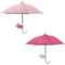 KOOTAU 2 Sets Phone Umbrella, Pink and Rose Phone Umbrella with Suction Cup for Phone, Universal Adjustable Sun Shade Cover for Phone