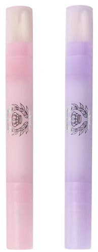 QEDBOJE Penna per la correzione dello smalto per unghie da 2pezzi Solvente per smalto senza solventi Penna per la correzione dello smalto per unghie Pennello per la correzione dello smalto per unghie