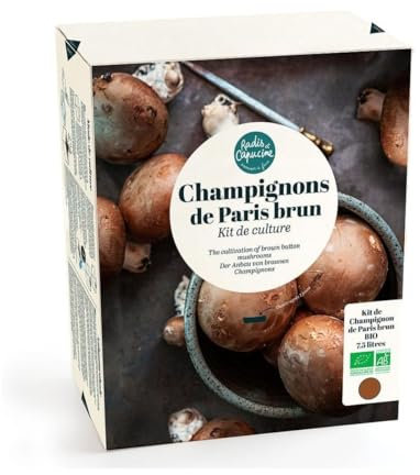 Radis et Capucine - Kit de culture - Champignons de Paris brun - 7,5L