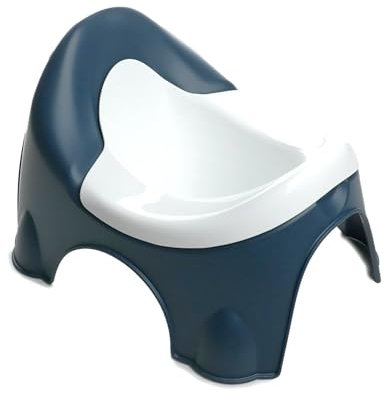 THERMOBABY - Pot IDÉO - Pot Pour Enfant - Pot D'Apprentissage De La Propreté Avec Cuvette Amovible - Pratique - Confortable - À Partir De 18 Mois - Fabriqué En France - Bleu Nuit